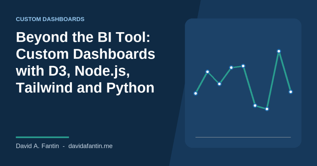 Beyond the BI Tool: Custom Dashboards with D3, Node.js, Tailwind and&nbsp;Python